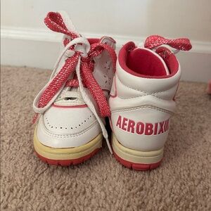 VINTAGE 1980’s Aerobix White and Red Sneakers